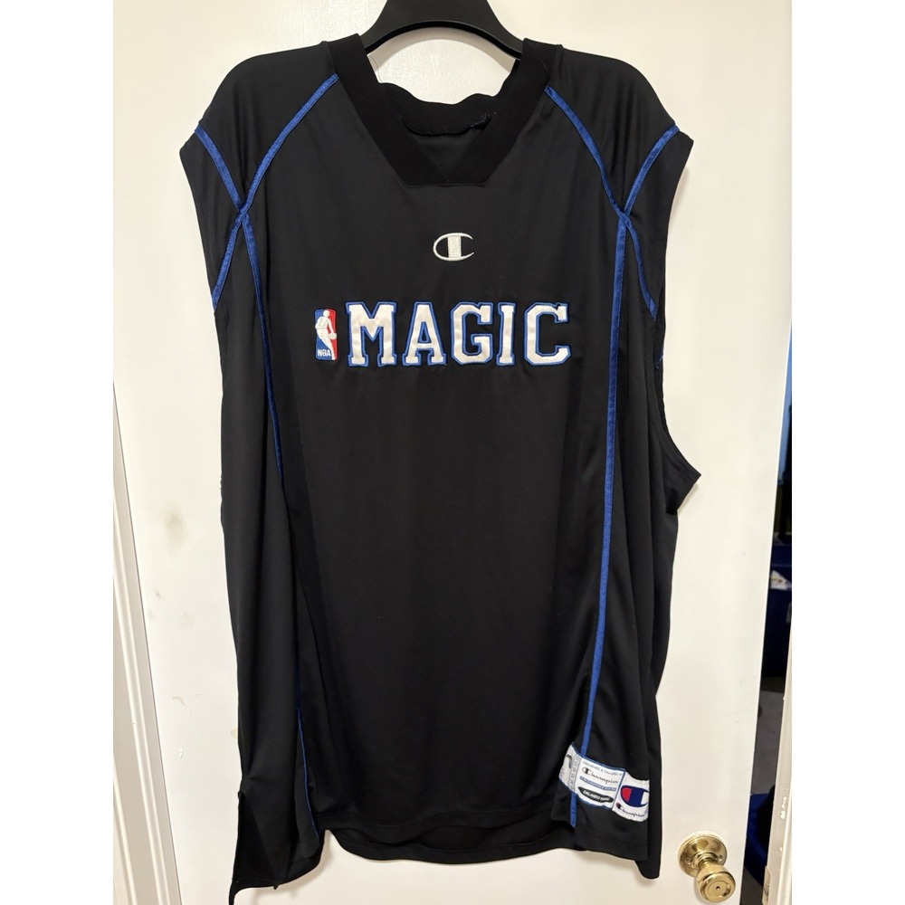 1990s Orlando Magic Game Issued Black Shooting Shirt 3XL